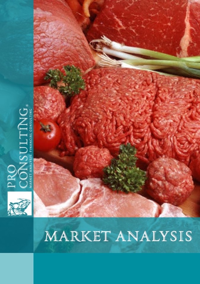 Market research of branded stores selling meat and meat products in Kiev. 2020 year